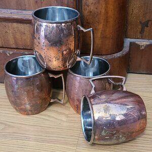 Copper Moscow Mule Mugs Set
